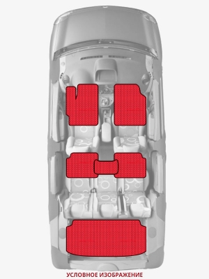 ЭВА коврики «Queen Lux» комплект для Honda Civic Hatchback (5G)